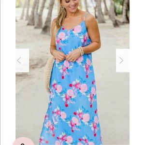 Blue Floral Dress